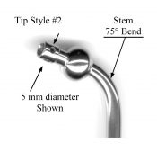 1580 Swivel tip, Style 2 with choice of handle