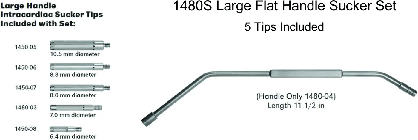 1480S Large Flat Handle with 5 Tips